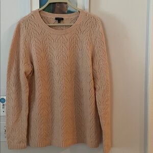 Talbots Light Peach Crew Neck Sweater